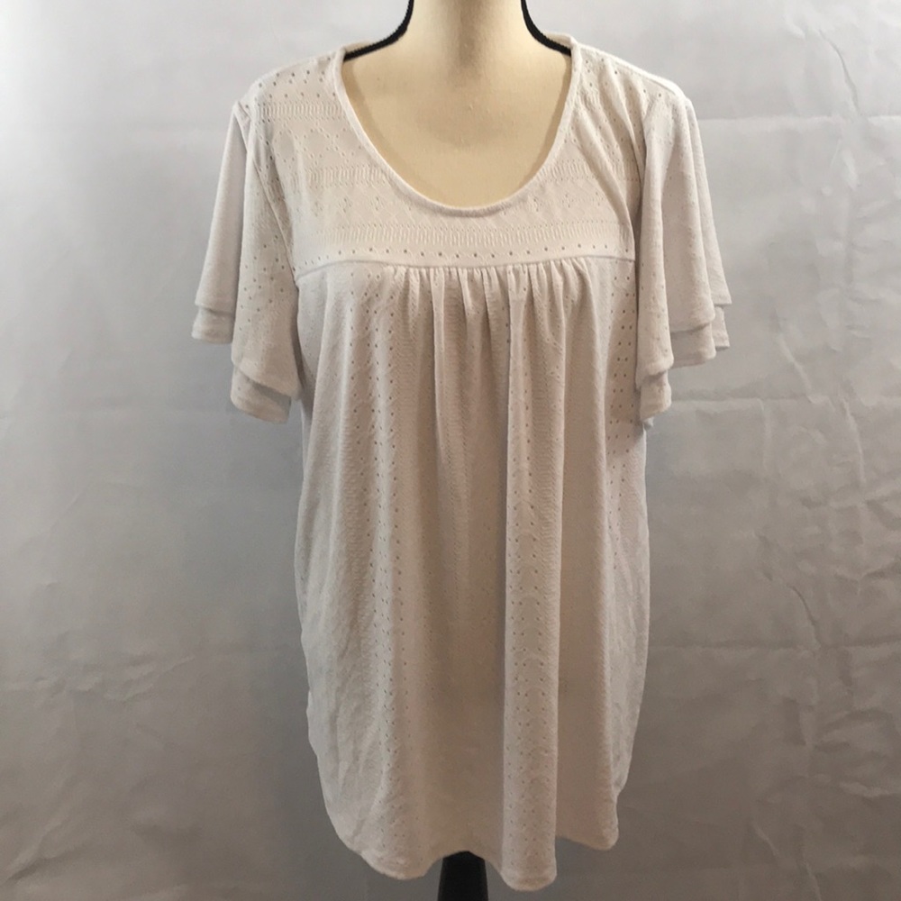 NY Collection NWT White blouse 3X